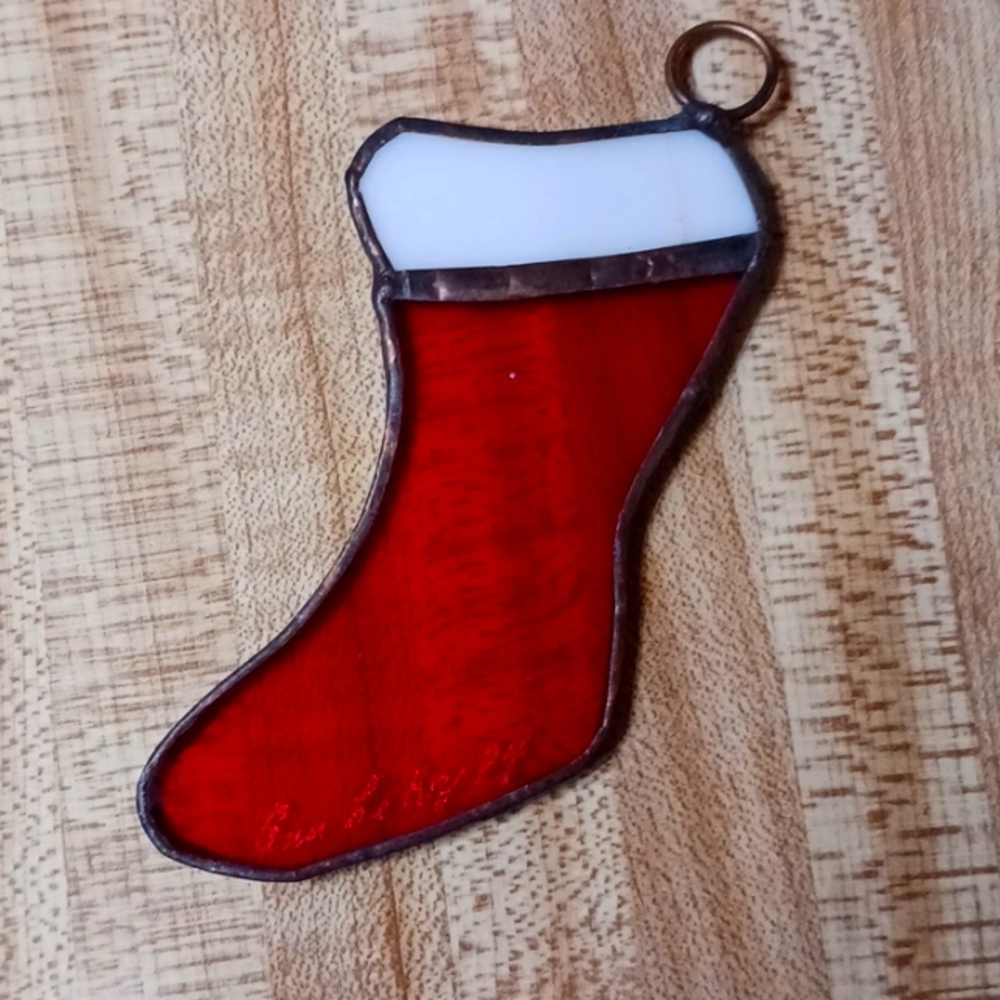 Handmade Staind Glass Christmas Ornament